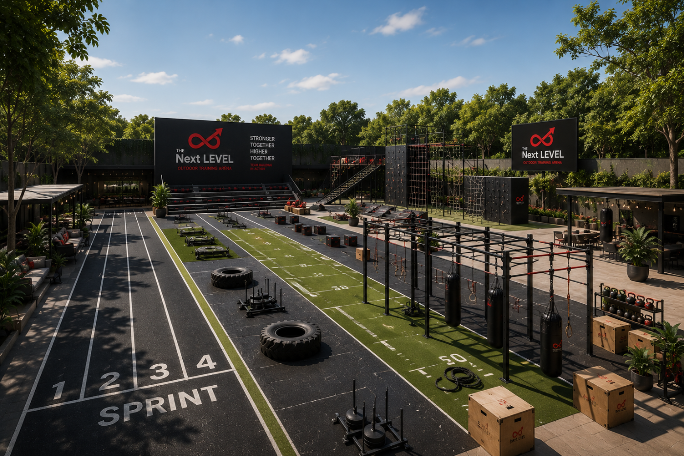 Arena de entrenamiento al aire libre — Campus Querétaro